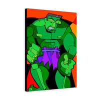Green Monster Man - Canvas Print