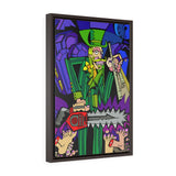 The Coffin Fitter - Framed Canvas Print
