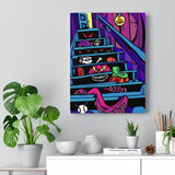 Basement Stairs of Terror - Canvas Print