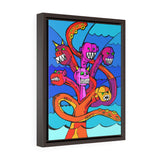 Sea Serpent - Scyllia - Framed Canvas Print