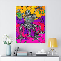 Robot Pickle Plucker - Canvas Print