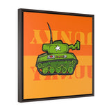 Tank Orange - Framed Canvas Print