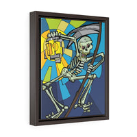 Skeleton Lantern - Ankor - Framed Canvas Print