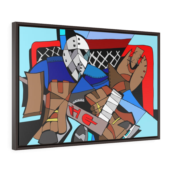 Goalie - Framed Canvas Print