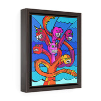 Sea Serpent - Scyllia - Framed Canvas Print