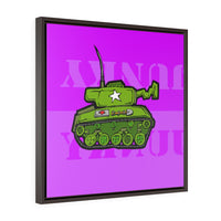 Tank Pink - Framed Canvas Print