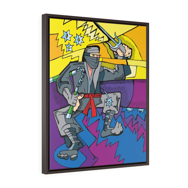 Ninja - Framed Canvas Print