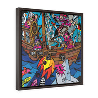 Pirates Attack - Framed Canvas Print