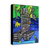 Robot Banana Driller - Canvas Print
