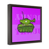 Tank Pink - Framed Canvas Print