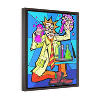 Mad Scientist - Framed Canvas Print