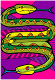 Two Headed Snake - Metal Print